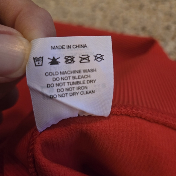 BuffBunny Material Girl Vibrant Red Ribbed Leggings - Picture 7 of 8